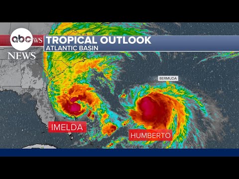 You are currently viewing Powerful Hurricane Humberto and Tropical Storm Imelda churn in the Atlantic