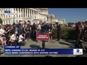 Read more about the article LIVE: Reps. Khanna, Massie hold news conference with Epstein survivors
