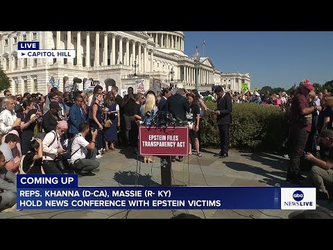 You are currently viewing LIVE: Reps. Khanna, Massie hold news conference with Epstein survivors