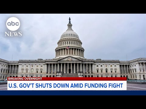 You are currently viewing US government shuts down amid funding fight