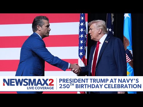 Read more about the article LIVE: President Trump speaks at ‘America’s Navy 250’ celebration in Norfolk, Va. | NEWSMAX2