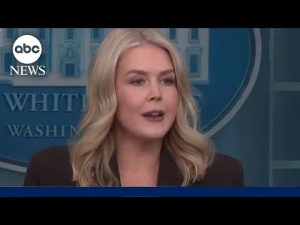 Read more about the article White House press secretary Karoline Leavitt delivers remarks on day six of the government shutdown