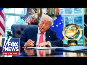 Read more about the article President Trump signs an executive order in the Oval Office