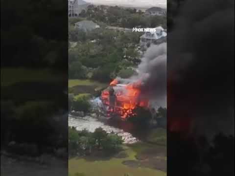 Read more about the article UP IN FLAMES: Investigation underway after home of SC judge burned to the ground #shorts #usa #new