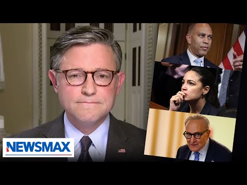 Read more about the article ‘So wrong on everything’: Speaker Johnson rips Schumer, AOC, Jeffries amid government shutdown