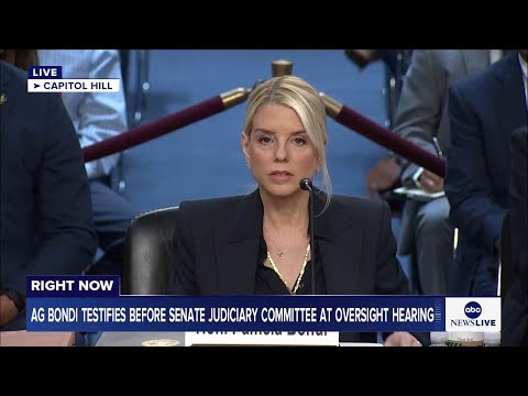 Read more about the article LIVE: AG Bondi testifies before Senate committee at oversight hearing