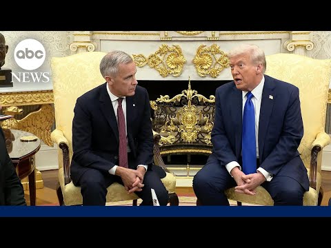 Read more about the article Canadian PM Mark Carney meets Trump as tensions over trade war continue