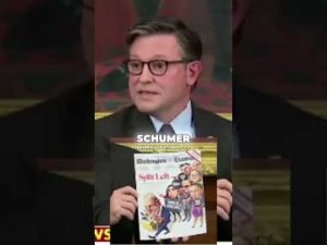 Read more about the article Mike Johnson Reveals AOC is Holding Schumer HOSTAGE
