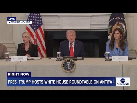 Read more about the article LIVE: President Trump hosts White House roundtable on antifa