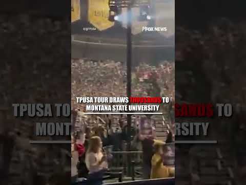 Read more about the article BIG TURNOUT: Thousands pack arena at Montana State University chanting ‘Charlie!’ #shorts #fox #news