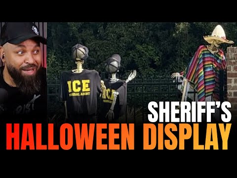 Read more about the article Sheriff’s Controversial ICE Halloween Display at Home Sparks Outrage
