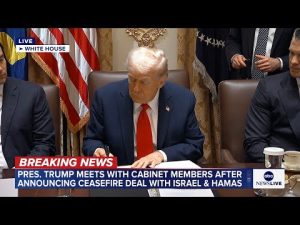Read more about the article LIVE: President Trump leads cabinet meeting in the White House