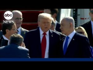 Read more about the article President Trump arrives in Israel as hostages are being released