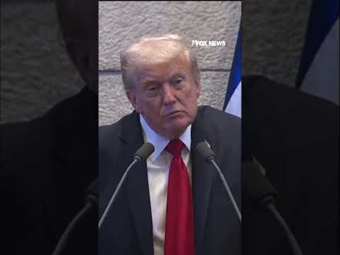 You are currently viewing Trump met with APPLAUSE in Israel after ripping Biden, Obama #shorts #foxnews #trump #world