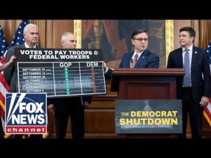 Read more about the article WATCH LIVE: Speaker Johnson updates the Democrat government shutdown