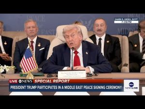 Read more about the article LIVE: President Trump delivers remarks during peace summit in Egypt
