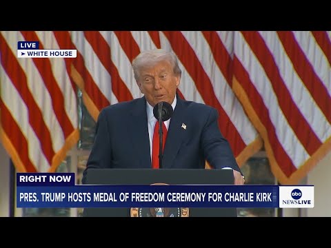 You are currently viewing LIVE: President Trump takes part in Medal of Freedom ceremony for Charlie Kirk
