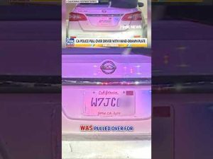 Read more about the article California driver stopped with UNBELIEVABLE license plate #shorts #foxnews #news