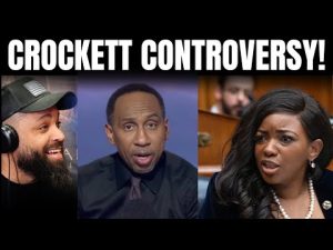 Read more about the article Stephen A has Black Fatigue He Responds to Backlash after Exposing Jasmine Crockett Ghetto Behavior