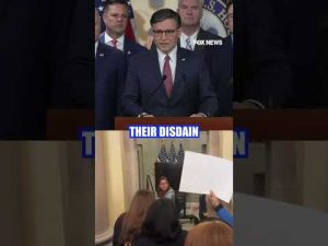 Read more about the article DEM ‘DESPERATION’: Speaker Johnson calls out House Dems for storming his office #shorts #usa #us