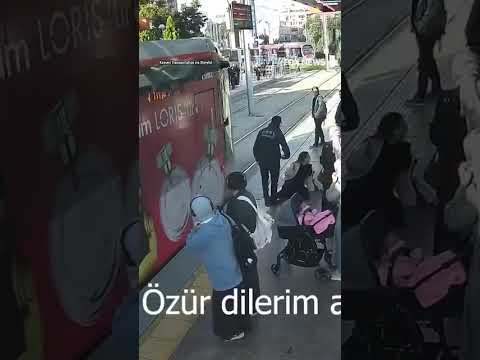 You are currently viewing WATCH: Security guard saves woman from being hit by an oncoming tram #shorts #world #turkey #heroic