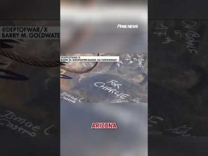 Read more about the article Charlie Kirk memorialized on new border wall construction #shorts