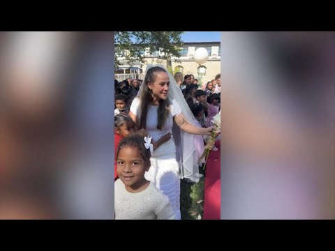 You are currently viewing Principal gets surprise wedding at school, marriage advice from students
