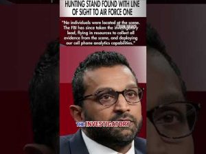 Read more about the article FBI uncovers hunting stand with direct line of sight to AF1 #shorts #trump #fbi #airforce1 #us #news