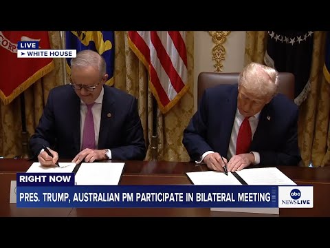 You are currently viewing President Trump signs minerals deal with Australian Prime Minister Anthony Albanese