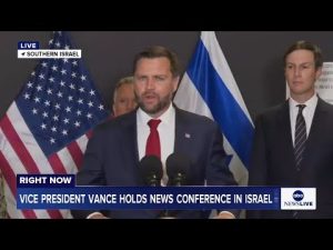 Read more about the article LIVE: Vice President Vance holds news conference in Southern Israel