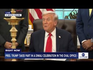 Read more about the article LIVE: President Trump takes part in a Diwali Celebration in the Oval Office