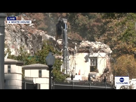 You are currently viewing LIVE: Construction crews begin demolition on the East Wing of the White House