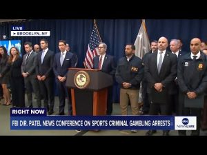 Read more about the article LIVE: FBI Dir. Kash Patel holds news conference in NYC on sports criminal gambling arrests