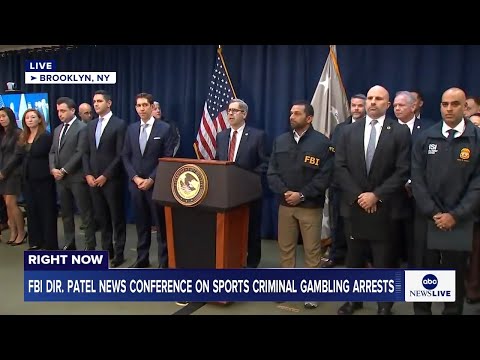 You are currently viewing LIVE: FBI Dir. Kash Patel holds news conference in NYC on sports criminal gambling arrests