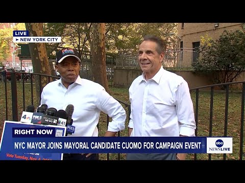 You are currently viewing LIVE: NYC Mayor Adams joins Independent mayoral candidate Cuomo for campaign event