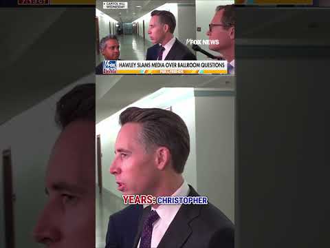 You are currently viewing Hawley EVISCERATES reporters over ballroom questions #foxnews #news #us #fox