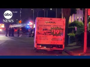 Read more about the article Hail of bullets outside US Coast Guard base after U-Haul truck reverses toward gate