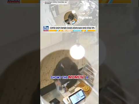 You are currently viewing CHASED DOWN: Coffee shop owner tracks down man who stole tips #foxnews #news #shorts