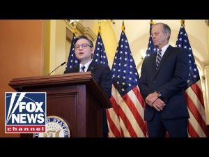 Read more about the article WATCH LIVE: Speaker Johnson, Sen. Thune hold presser on day 3 of shutdown