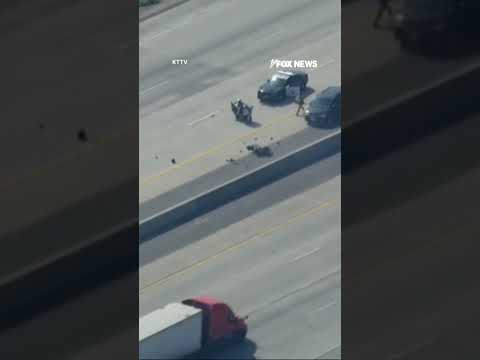 You are currently viewing WATCH: Suspect accused of fatally shooting deputy leads officers on freeway chase #shorts #fox #news
