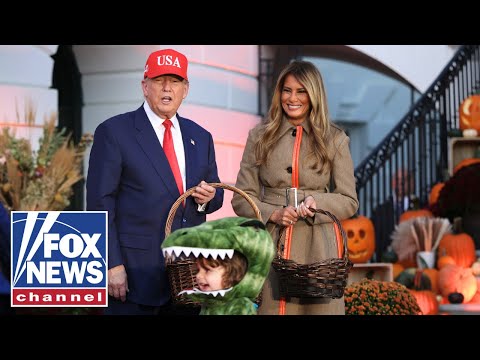 You are currently viewing President Trump and First Lady Melania Trump celebrate Halloween