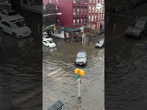 You are currently viewing Torrential rain brings floods to New York, New Jersey