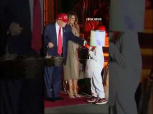 Read more about the article ‘TRICK’ OR TREAT: President Trump has fun with one trick-or-treater #shorts #halloween