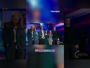 Read more about the article TEARFUL TRIBUTE: Erika Kirk breaks down watching video of her late husband #shorts #foxnews #fox