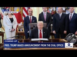 Read more about the article LIVE: President Trump makes announcement from the Oval Office