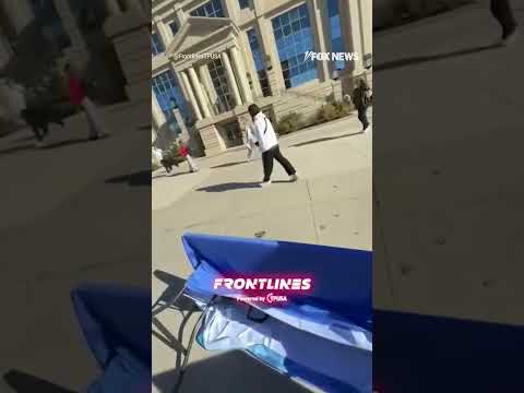 Read more about the article TABLES TURN: Student arrested for allegedly flipping a Turning Point USA table #shorts #us #news