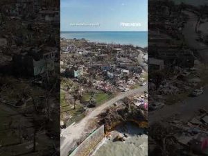 Read more about the article CATASTROPHIC IMPACT: Drone footage captures devastation from Hurricane Melissa in Jamaica #shorts