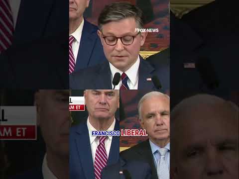 You are currently viewing WATCH: Speaker Johnson addresses Nancy Pelosi not seeking re-election #shorts #congress #pelosi #fox