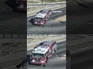 Read more about the article WATCH: Shocking video shows firetruck collide with car #shorts #usa #us #fire #breakingnews