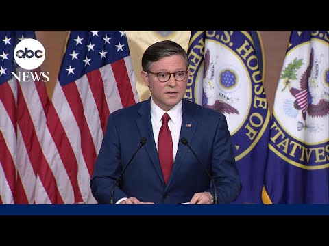 Read more about the article Speaker Mike Johnson holds news conference after Senate advances bill to end shutdown